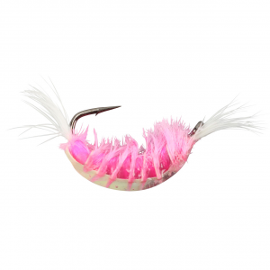 Image of Kenders Tungsten Akua Shrimp Jig | White Pink; 8