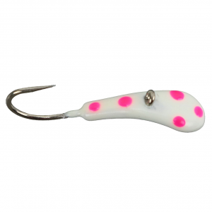 Image of Widow Maker Lures Dragon Fly Series Tungsten Jig | White Polka Dot Glow; 10