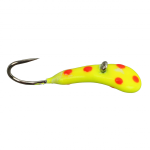 Image of Widow Maker Lures Dragon Fly Series Tungsten Jig | Yellow Polka Dot Glow; 10