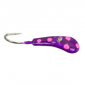 Image of Widow Maker Lures Dragon Fly Series Tungsten Jig | Purple Polka Dot Glow; 10