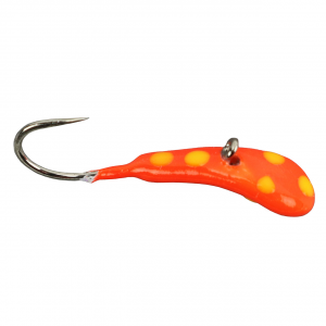 Image of Widow Maker Lures Dragon Fly Series Tungsten Jig | Orange Polka Dot Glow; 10