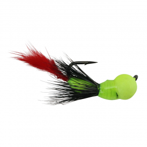 Image of Kenders Tungsten Akua Flare Jig | Chartreuse/Red; 12