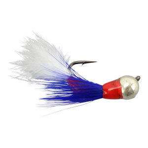 Image of Kenders Tungsten Akua Flare Jig | Silver/Red/White/Blue; 12