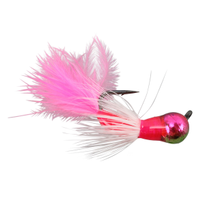 Image of Kenders Tungsten Akua Flare Jig | Pink/White/Rainbow Metallic; 8