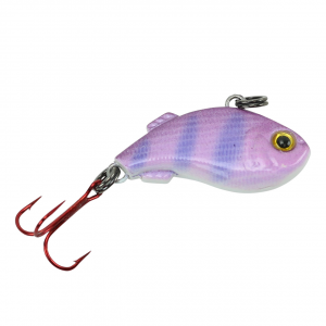 Image of Kenders K-Rip Mini Vibe Bait | Pink Purple Stripe; 1/2 in.