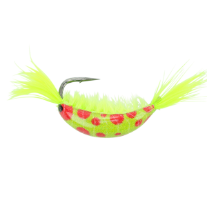 Image of Kenders Tungsten Akua Wonderbread Shrimp Jig | Chartreuse Wonderbread