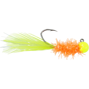 Image of Widow Maker Lures Tungsten Shimmer Jig | Chartreuse/Orange; 1/16 oz.