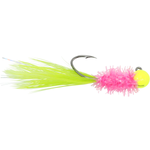 Image of Widow Maker Lures Tungsten Shimmer Jig | Chartreuse/Pink; 1/16 oz.