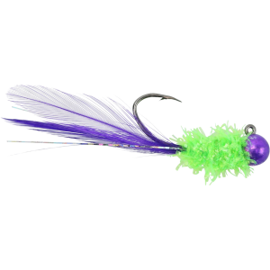 Image of Widow Maker Lures Tungsten Shimmer Jig | Purple/Lime; 1/32 oz.