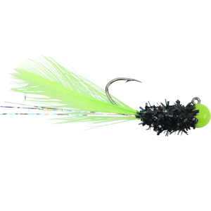 Image of Widow Maker Lures Tungsten Shimmer Jig | Lime/Black; 1/32 oz.
