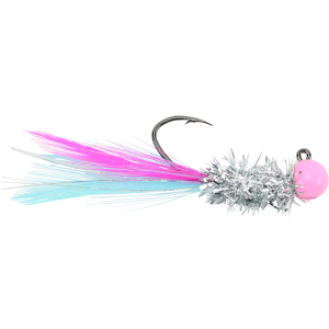Image of Widow Maker Lures Tungsten Shimmer Jig | Bubblegum/Silver; 1/16 oz.