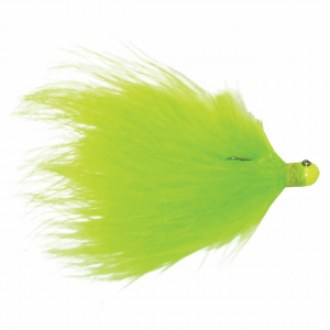 Image of Kalin's Hand-Tied Marabou Jig | Chartreuse; 3/8 oz.