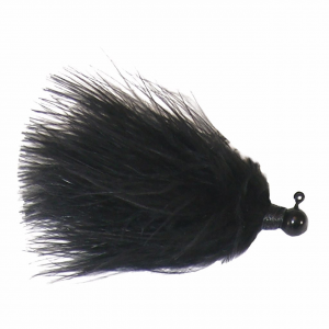 Image of Kalin's Hand-Tied Marabou Jig | Black; 1/4 oz.