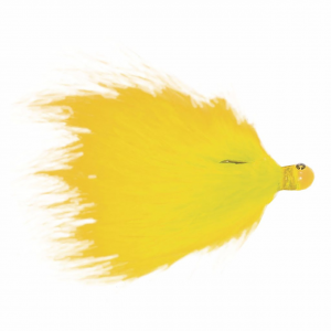 Image of Kalin's Hand-Tied Marabou Jig | Yellow; 1/4 oz.