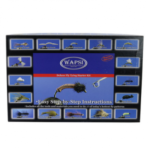 Image of Wapsi Deluxe Fly Tying Starter Kit | Kit with Book and DVD