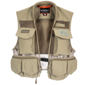 Image of Simms Men's Tributary Fishing Vest | Tan; S
