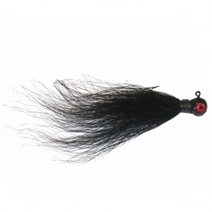 Image of Kalin's Hand-Tied Bucktail Jig | Black; 1/8 oz.