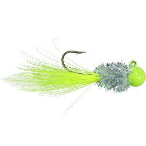 Image of BrushPile Handtied Crappie Jigs | Disco Silver; 1/16 oz.