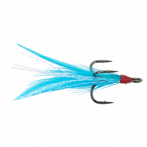 Image of Clam Gaff Feathered Treble Hook | Aqua; 12