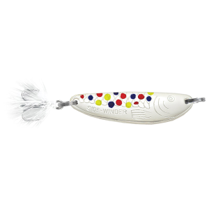 Image of Acme Tackle Ice-Winder Flutter Spoon | Glow Wonderbread; 1/8 oz.