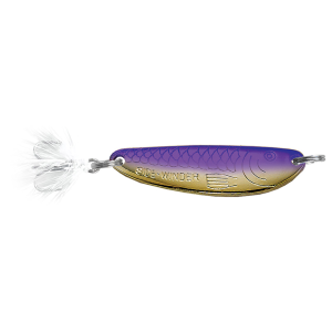 Image of Acme Tackle Ice-Winder Flutter Spoon | Gold Purple; 1/4 oz.