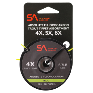 Image of Scientific Anglers Absolute Fluorocarbon Trout Tippet Assortment | 4X/5X/6X