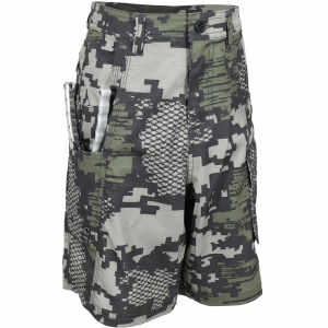 Image of AFTCO Men's Big Guy Tactical Fishing Shorts | Green Digi Camo; 50