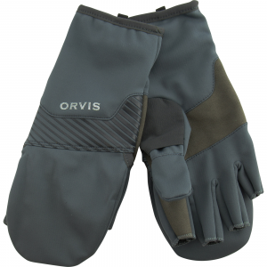 Image of Orvis Men's Softshell Convertible Mitts | Turbulence; S