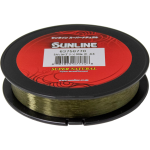 Image of Sunline Super Natural Monofilament Line | 14 lb.; Jungle Green; 3300 yds.