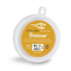 Image of Seaguar Gold Label 100% Fluorocarbon Leader Material | 80 lbs.; Clear; 25 yds.