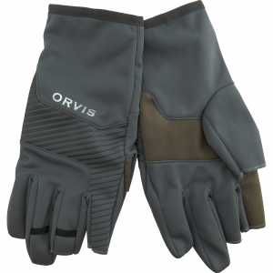 Image of Orvis Men's Trigger Finger Softshell Gloves | Turbulence; S