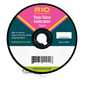 Image of RIO Two-Tone Indicator Tippet | Pink-Yellow; 100 yds.; 2X