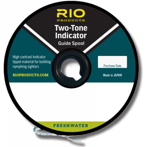 Image of RIO Two-Tone Indicator Tippet | Black-White; 100 yds.; 4X