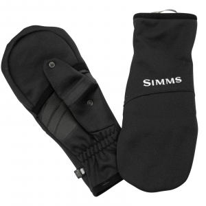 Image of Simms Men's Freestone Foldover Mitts | Black; S