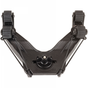 Image of YakAttack DoubleHeader Track Mount with Dual RotoGrip Paddle Holders | Black