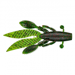 Image of Yamamoto Flappin Hog | Watermelon Black & Red Flake; 3 3/4 in.