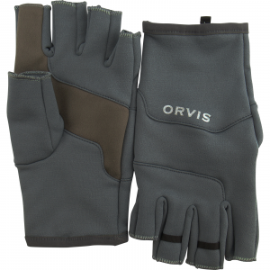 Image of Orvis Men's Fingerless Fleece Gloves | Turbulence; S