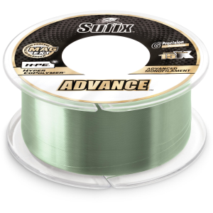 Image of Sufix Advance Monofilament Line | Low-Vis Green; Bulk Spool; 14 lbs.