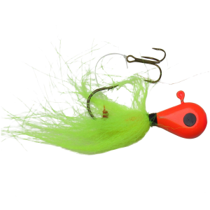 Image of Captain Hook's Killer Hair Jigs - 12 pack | Orange-Chartreuse; 3/8 oz.