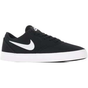 Nike SB Kids Check CNVS BG Skate Shoes - black/white 7Y