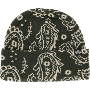 Corduroy Paisley Beanie - green