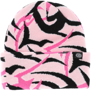 Corduroy Tribal Camo Beanie - pink