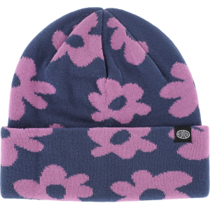 Corduroy Wildflower Beanie - purple