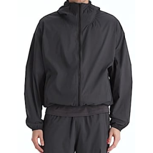 The North Face TNF Red Box Packable Hooded Wind Jacket - obsidian XL