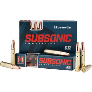HORNADY 80877 Subsonic 300 Blackout 190 Gr Sub-x 20rd