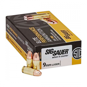 SIG SAUER  E9MMB3-50 Elite  9mm FMJ 147 Grain