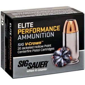 Sig Sauer E10MM1-20 180 Gr 10mm V-Crown