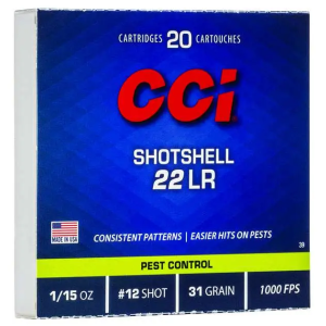 CCI 39 .22 LR 31 Gr Shotshell #12