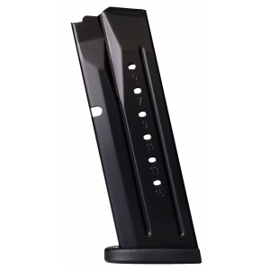 Smith & Wesson 3008590 M&P M2.0 Compact Magazine 9mm Luger 15 Round Steel Black Finish