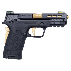 Smith & Wesson 12719 Performance Center 380 Shield EZ 380 Automatic Colt Pistol (ACP) Double 3.80 8+1 Black Poly Grip/Frame Grip Black Gold Bbl